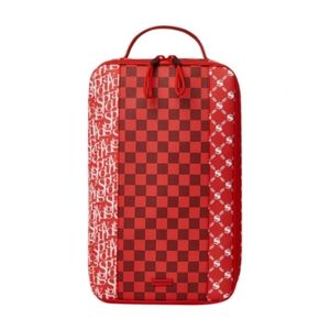 Sprayground Red Faux Leather Frequent Flier Sneaker Holder Bag NEW!